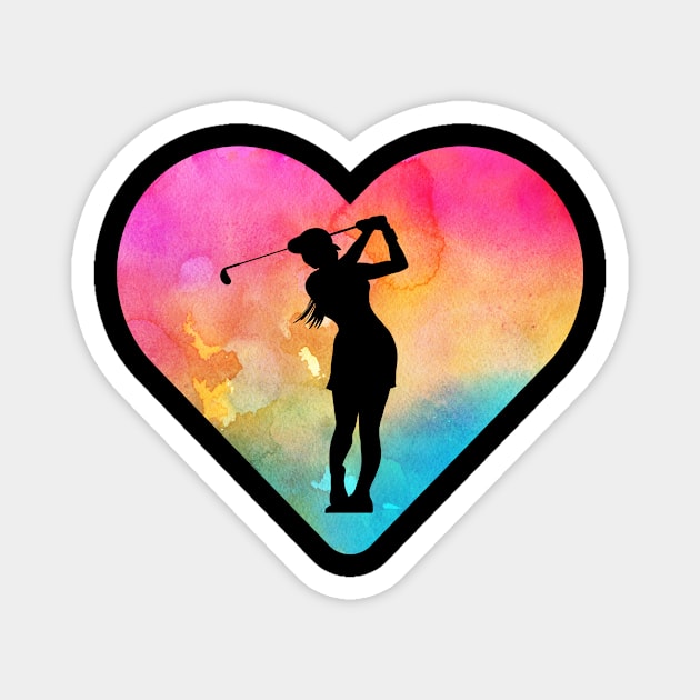 Golf Gift for Girls Magnet by JKFDesigns