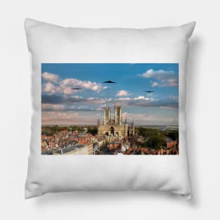 Bombers Over Lincoln Pillow