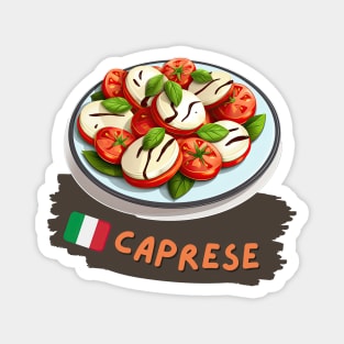 Caprese| Italian cuisine | Traditional Food Magnet