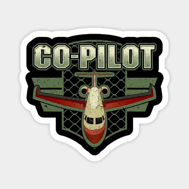 Aviation Airplane Flying Airline Co-Pilot Pilot Magnet by theperfectpresents