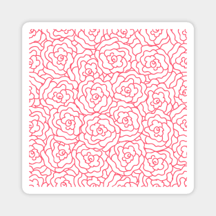 Elegance Seamless pattern with flowers Magnet