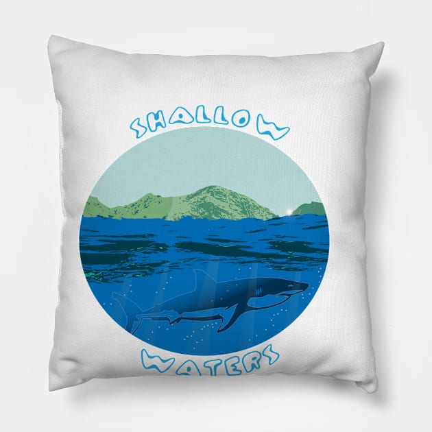 Shallow waters Pillow by chrisbizkit