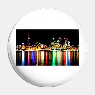 Toronto Skyline Night Pin