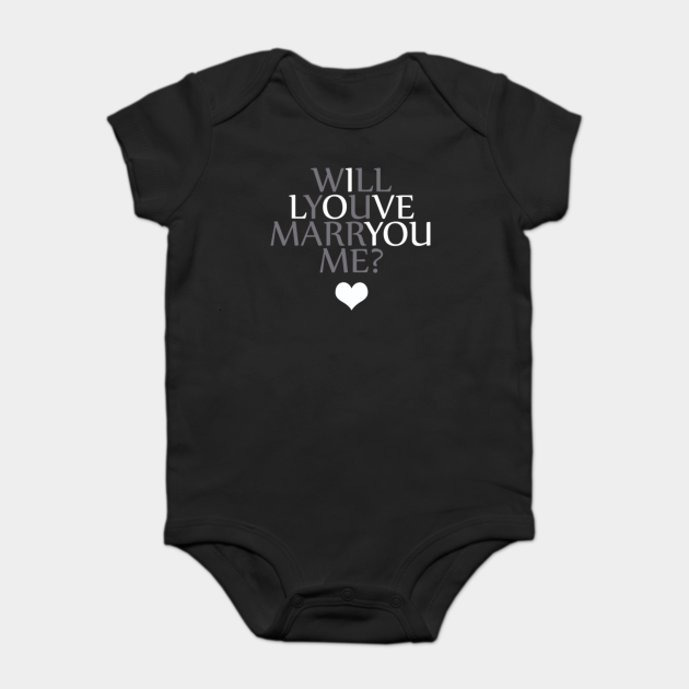 will you marry me onesie