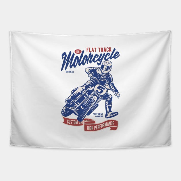 Motorcycle Drift Tapestry by ShirtyLife
