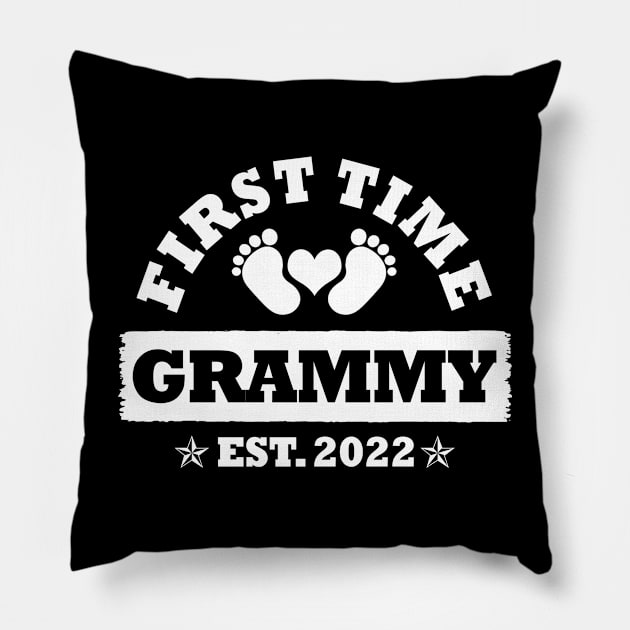 First Time Grammy Est 2022 Funny New Grandma Gift Pillow by Penda