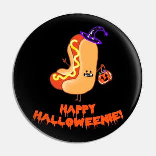 Happy Halloweenie Hot Dog Pin