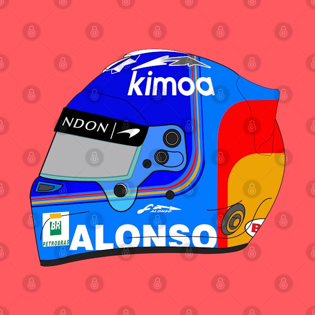 Fernando Alonso 2018 Helmet by FinnickArrow