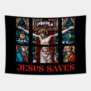 Jesus saves Tapestry