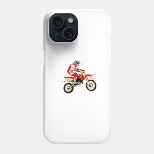 Motocross rider.Dirtbike Phone Case