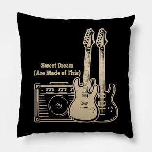 Sweet dream Playing With Guitars Pillow