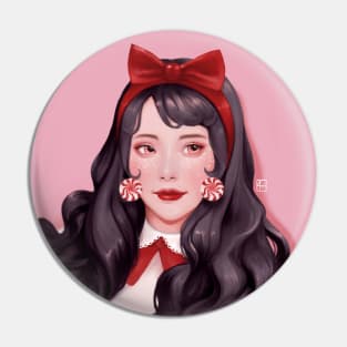 Red Bow Pin