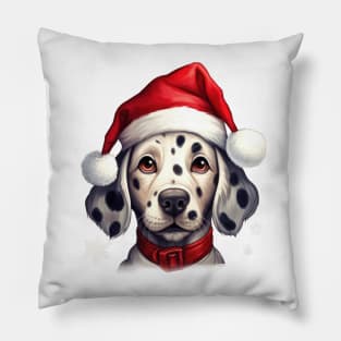 Dalmatian dog christmas Pillow