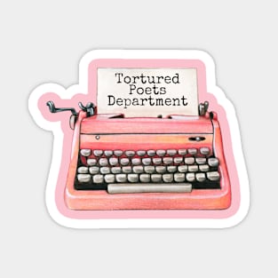 Poets Typewriter Magnet