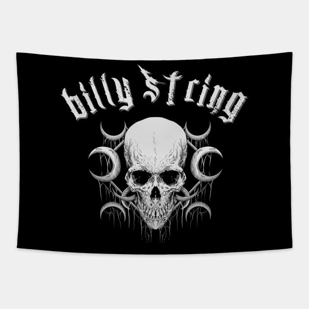 billy string in the darkness Tapestry by ramon parada