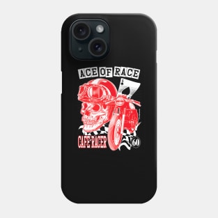 Ace of Race Skull Helmet Phone Case