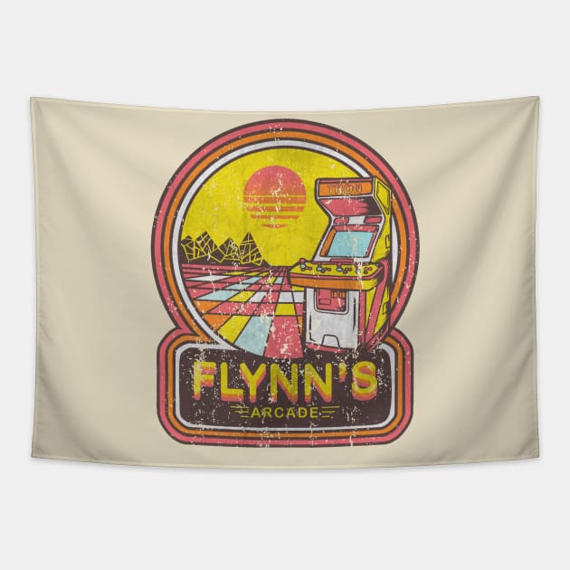 Flynns arcade vintage Tapestry by Utopia Art & Illustration