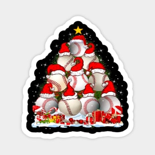 Baseball Funny Baseball Christmas Tree Xmas Magnet