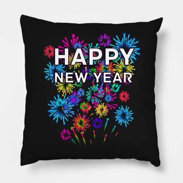 Happy New Year Pillow by letnothingstopyou