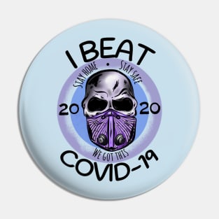 I Beat Covid Pin