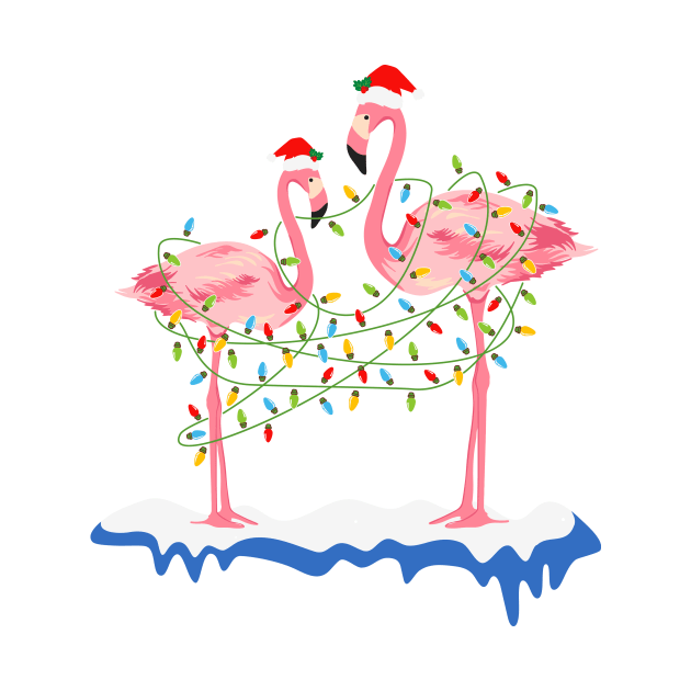 Fa La La La mingo Flamingo For Christmas Xmas Pajama Holiday by saugiohoc994