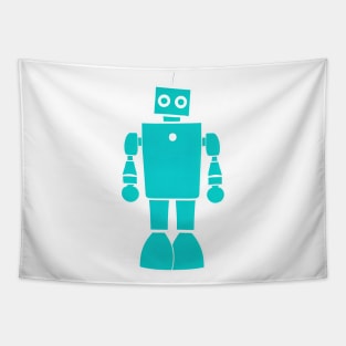 Adorable Robot: A Playful and Modern Artwork to Brighten Your Space Tapestry