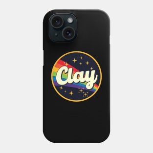 Clay // Rainbow In Space Vintage Style Phone Case