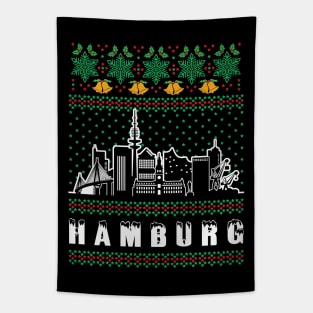 Hamburg Germany Ugly Christmas Tapestry