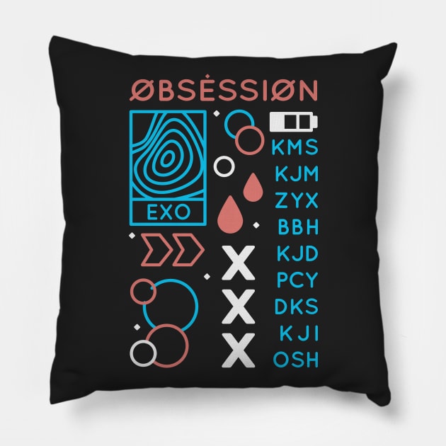 obsession - exo Pillow by amyadrianna