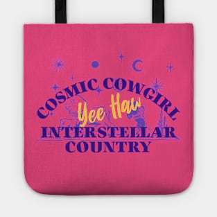 Cosmic Cowgirl Yee Haw Rodeo Wild West Tote