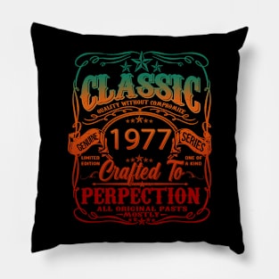 Vintage 1977 Limited Edition 47 Year old 47th Birthday Pillow