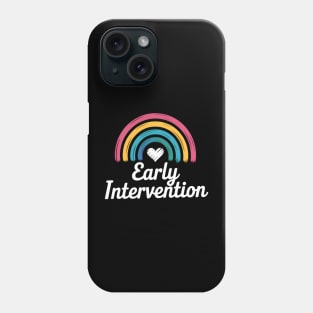 Rainbow Early Intervention Heart Teacher Interventionist Phone Case