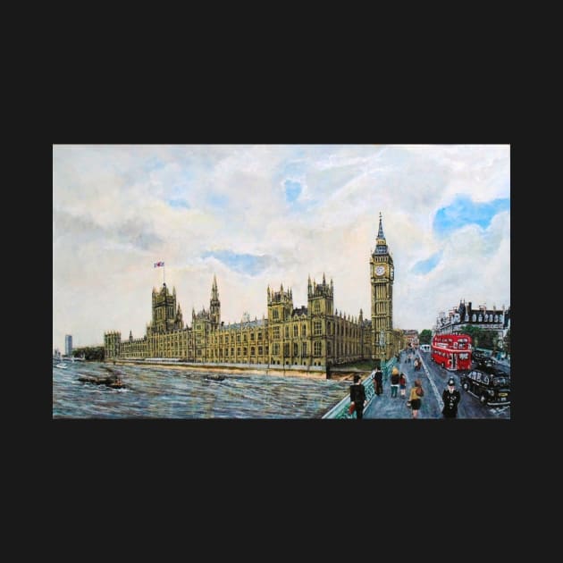 Palace of Westminster and Westminster Bridge. by MackenzieTar