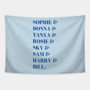 Mamma Mia Character Names List Tapestry