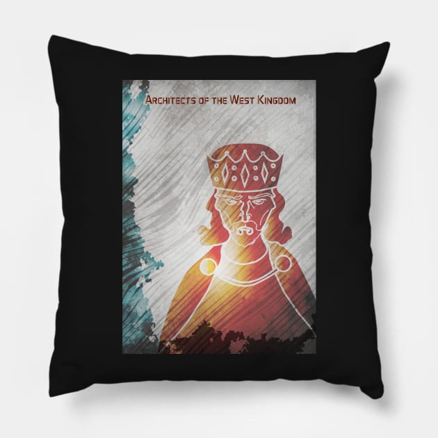 Architects of the West Kingdom - Board Games Design - Movie Poster Style - Board Game Art Pillow by MeepleDesign