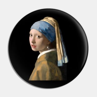 Vermeer Girl with a Pearl Earring Pin