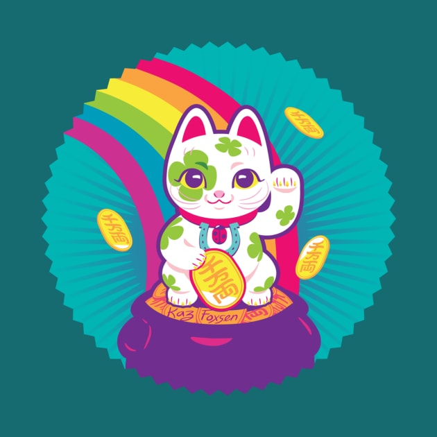 Maneki Neko Lucky Cat by Kaz_Foxsen