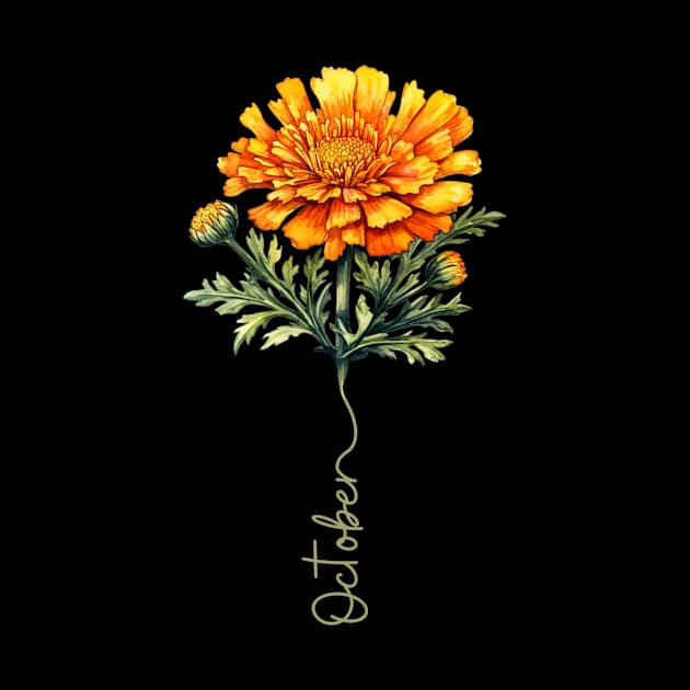 Marigold - Birth Month Flower for October by Mistywisp