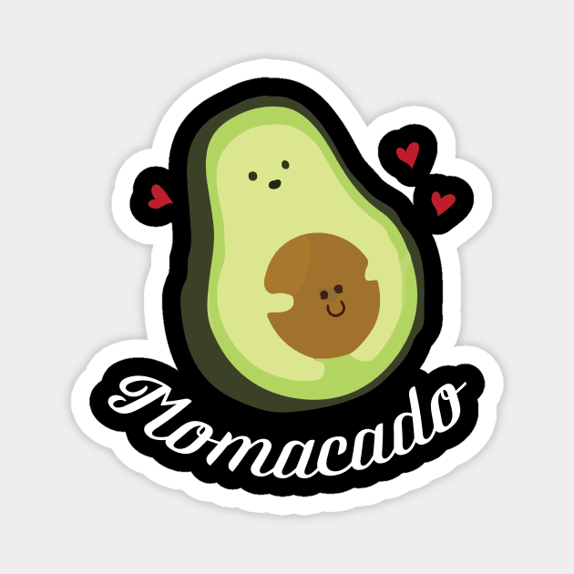 Momacado pregnant avocado funny maternity Magnet by mlleradrian