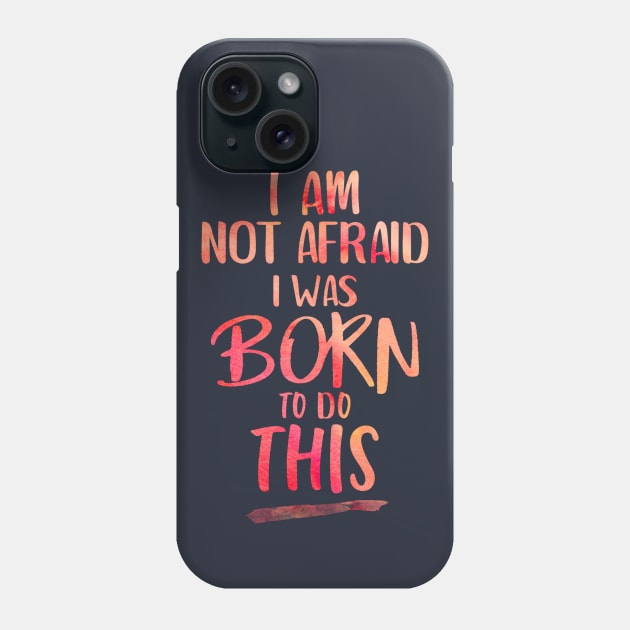 born to do this Phone Case by paulusjart