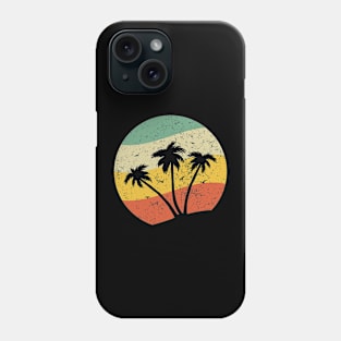 Palm Trees Summer Retro Vintage Sunshine Summer Vacation Beach Phone Case