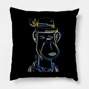 and ape bored and boring ecopop fancy dandy art Pillow