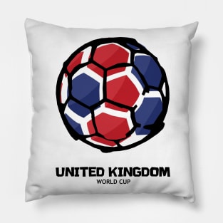 United Kingdom Football Country Flag Pillow