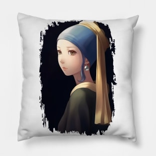 Girl with a Pearl Earring - Anime Shirt Pillow