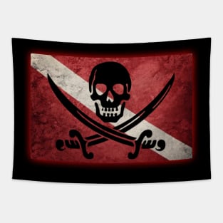 Scuba diving t-shirt designs Tapestry