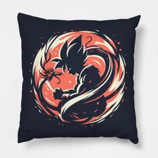 Silhoutte of Dragon Ball #015 Pillow