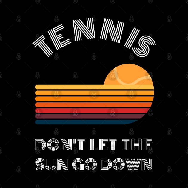 US Open Don't Let The Sun Go Down Vintage Tennis by TopTennisMerch