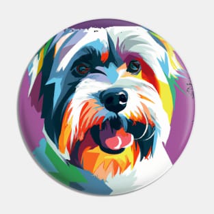 Biewer Terrier Pop Art - Dog Lover Gifts Pin