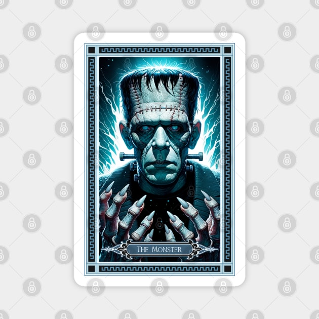 The Frankenstein's Monster Tarot Card Magnet by HolidayBug