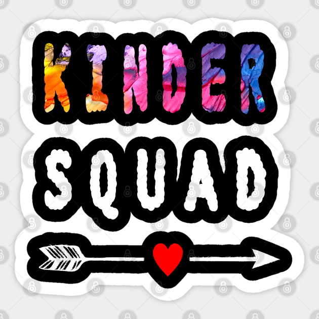 intelligentie binden fles Kinder Squad teacher,kindergarten teacher team - Kindergarten Teacher Team  - Sticker | TeePublic